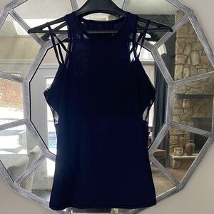 Lululemon Navy Tank Top with attached Sports Bra